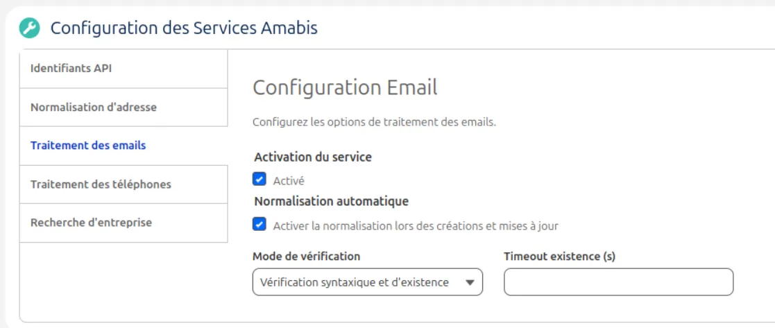 Service Email