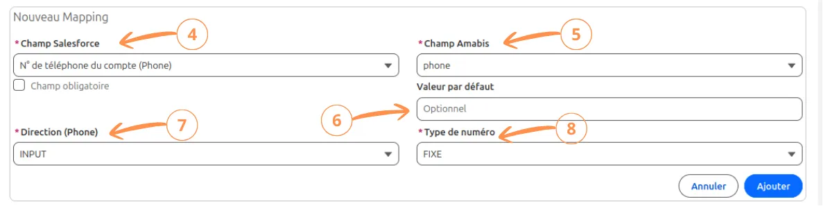 Présentation du mapping pour un téléphone