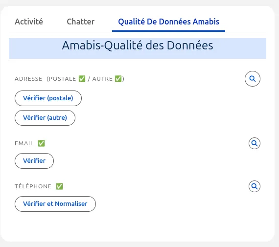 Présentation du composant LWC Qualité de Données