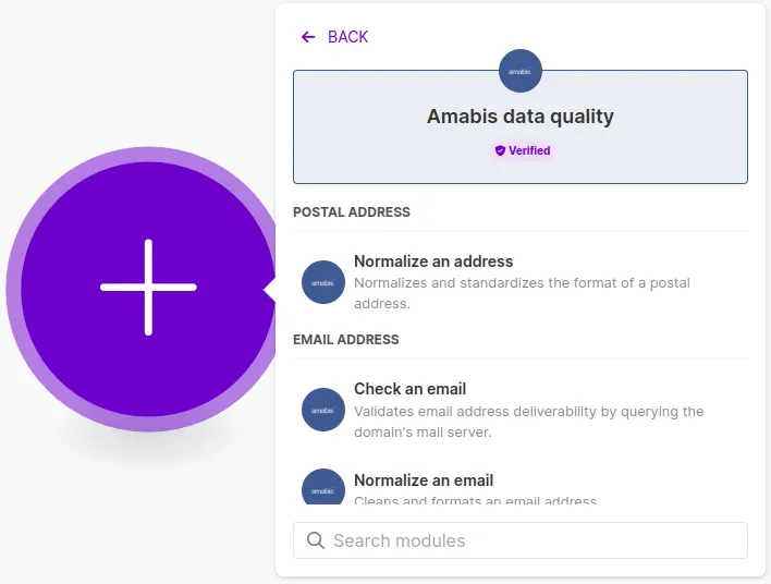 Création de la connexion