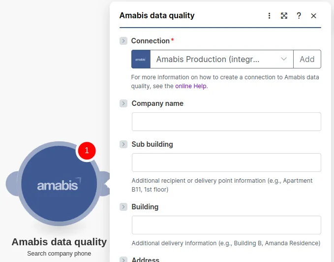 Présentation du module de recherche d'un téléphone d'entreprise